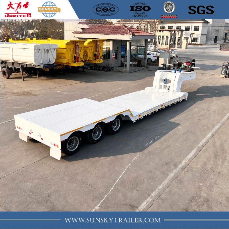 Detachable Gooseneck Lowbed Trailer