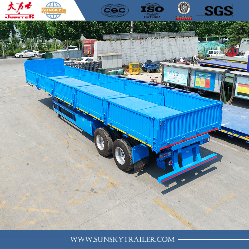 40FT 2-Axle Side tipping dropside trailer