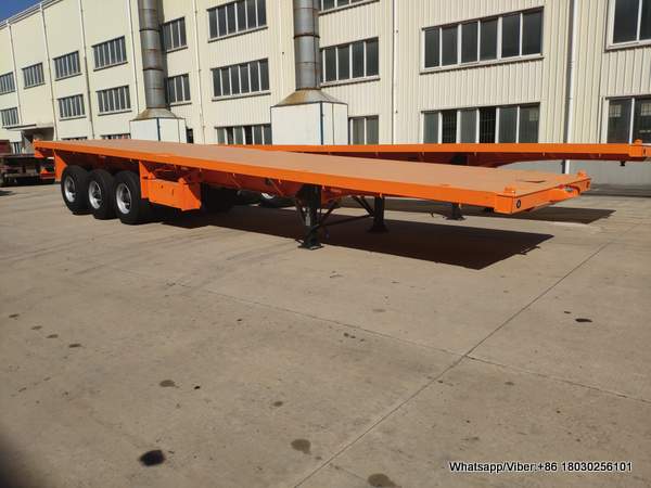 Flat bed trailers deliver to Tanzania by container