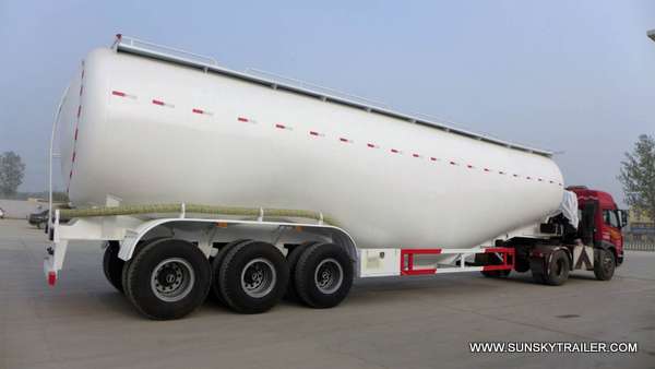Especially design for Pakistan market!80 tons bulk cement trailer