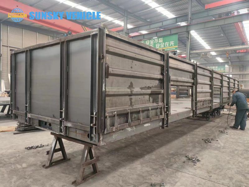 Workshop for Dropside trailer