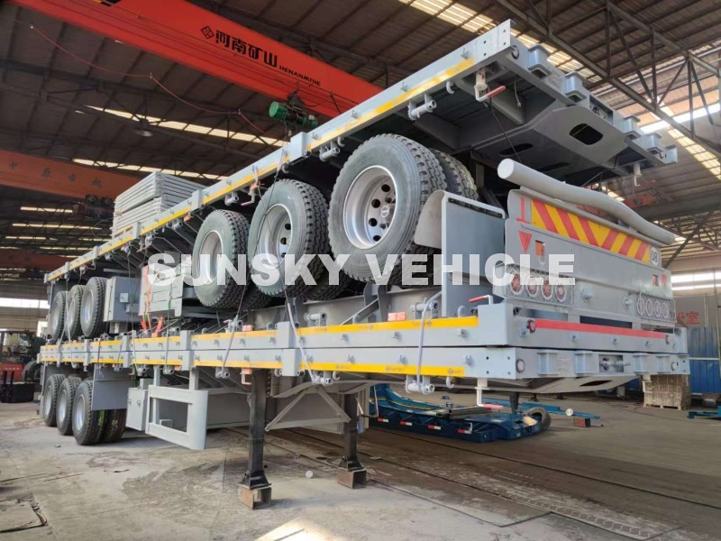 3 units grain hopper trailers shipped to Tanzania