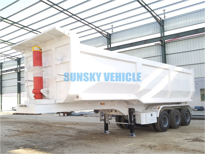 3 Axle 30 CBM Dump Trailer Exported to Côte d'Ivoire