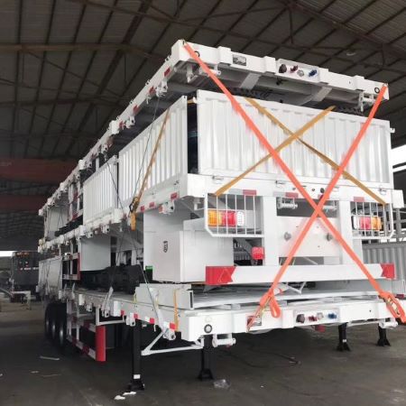  China High Side Wall Fence Cargo Trailer For Sale