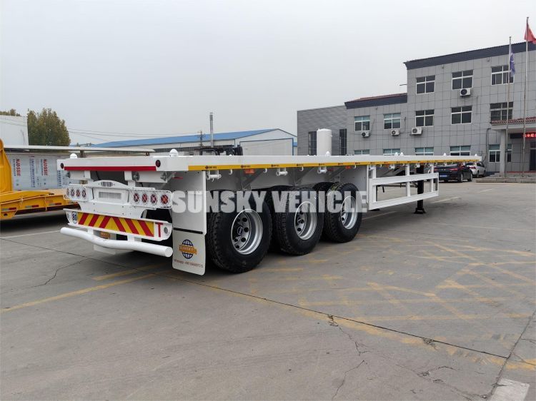 3 Axles Flatbed Semi Trailer Will Export To Zimbabwe